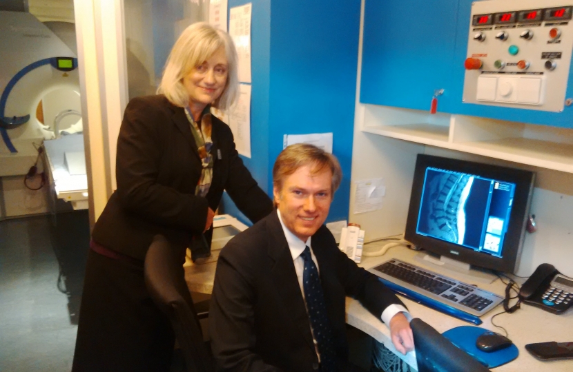 Henry Smith MP visits new health facility at Crawley Hospital