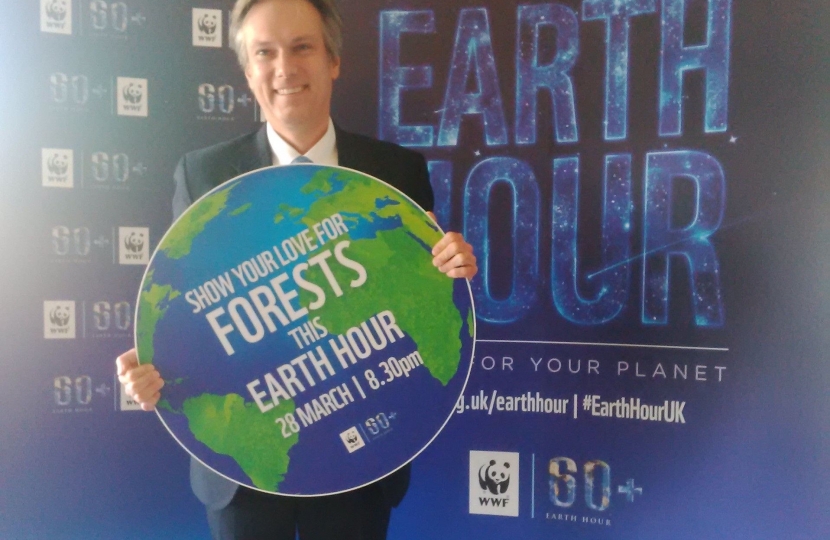 Henry Smith MP supporting Earth Hour