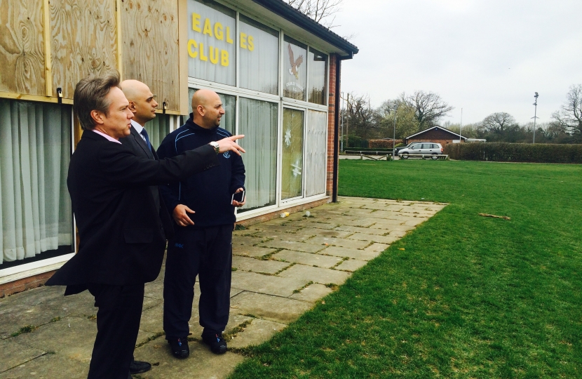 Henry Smith shows off Crawley community engagement to Culture Secretary