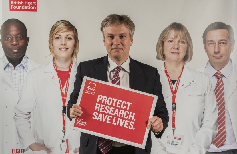 Henry Smith MP meets British Heart Foundation scientists and patients