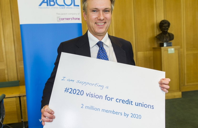 Crawley MP supports #2020 vision for credit unions