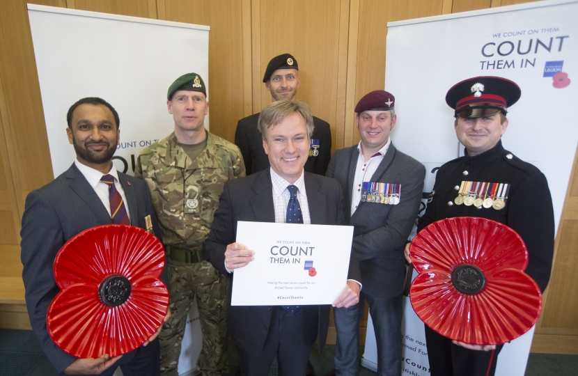 Crawley MP pledges to count Armed Forces community In