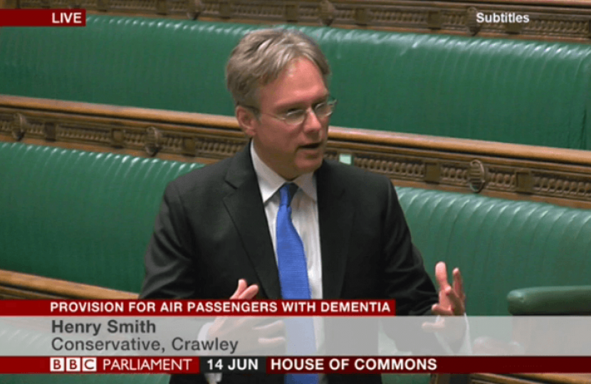 Henry Smith MP backs Gatwick Airport Dementia Passenger Assistance Scheme