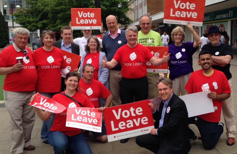 House of Commons Leader joins Henry Smith MP campaigning for Vote Leave