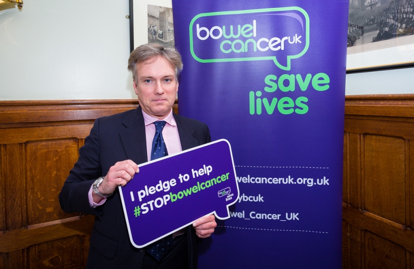 Crawley MP pledges to help stop Bowel Cancer