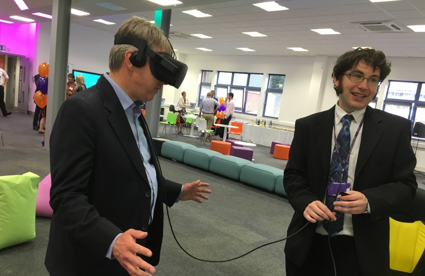 Crawley MP opens Central Sussex College IT Academy