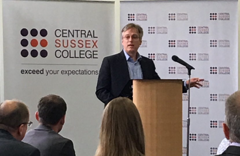 Crawley MP opens Central Sussex College IT Academy
