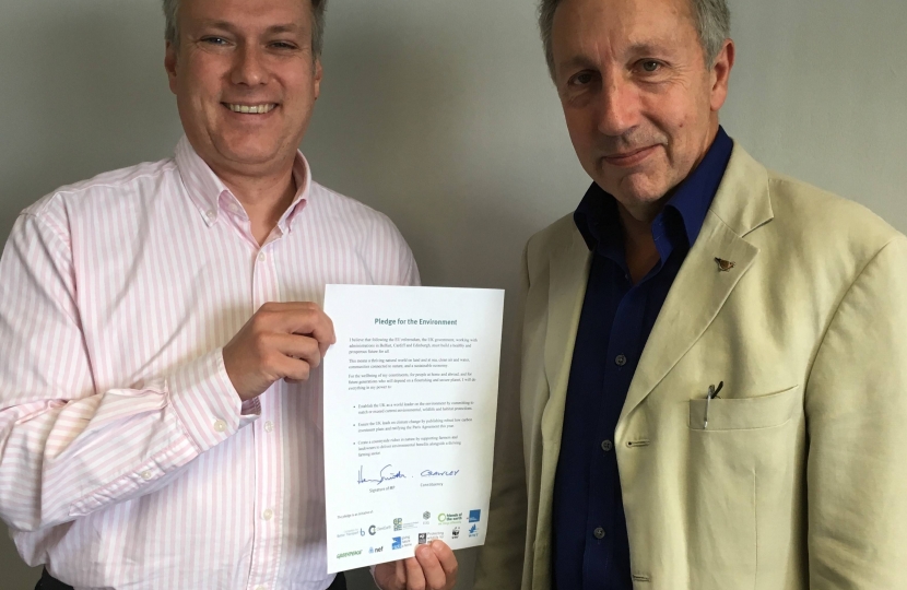 Crawley MP backs Sussex Wildlife Trust Environment Pledge