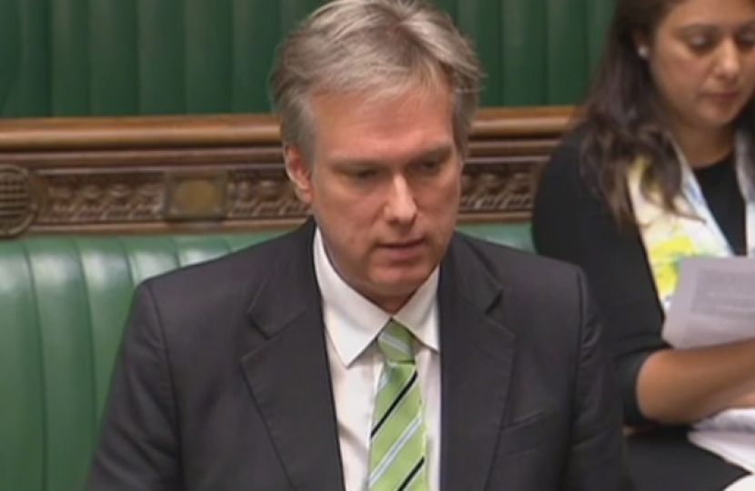 Speaking in Parliament on behalf of Crawley rail passengers