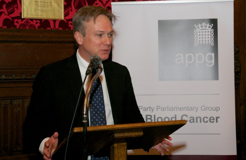 Crawley MP leads blood cancer call in Parliament