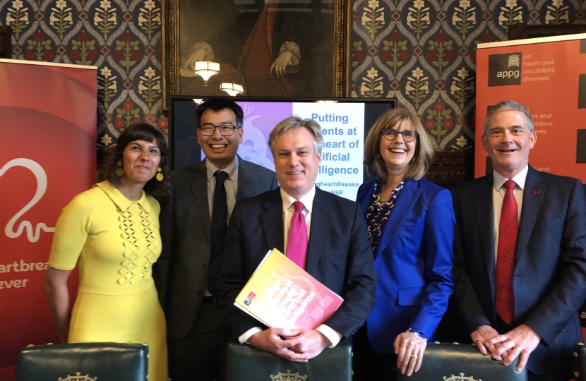 Crawley MP launches heart disease report in Parliament