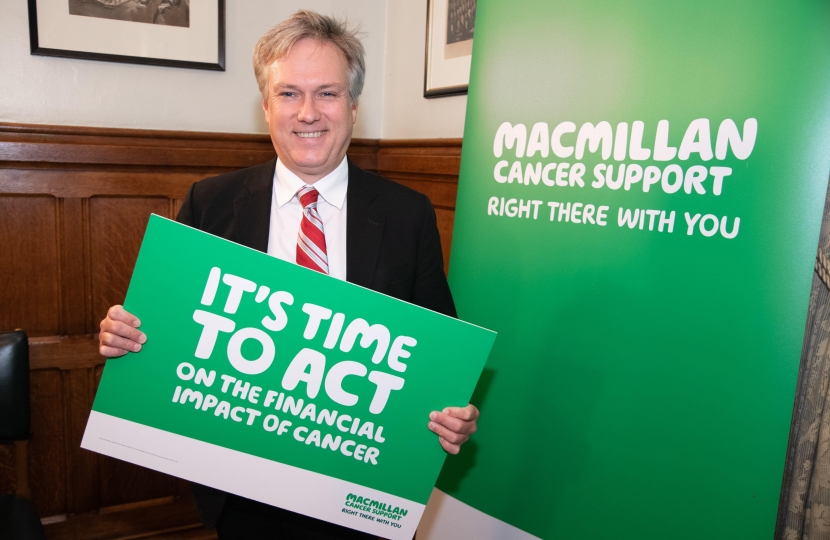 Henry Smith MP calls for greater support for cancer patients
