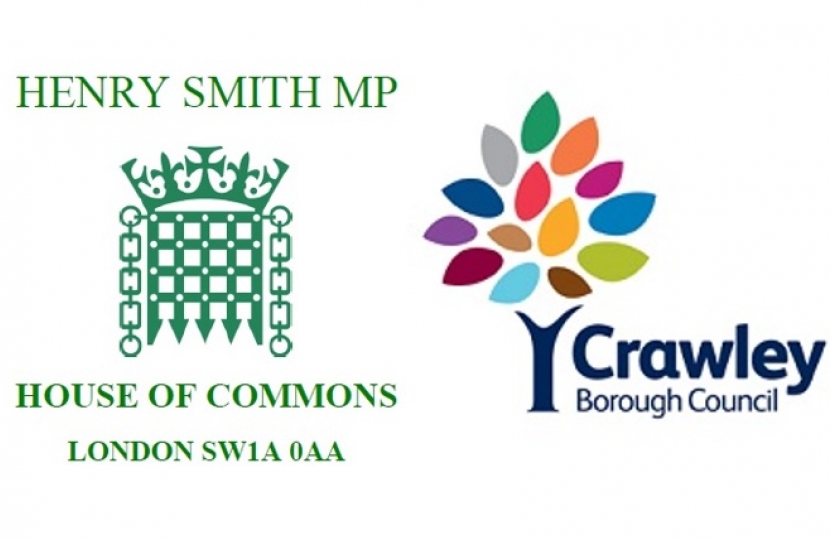 Henry Smith MP and Crawley Borough Council Leader urge Government to help 'worst affected' economy