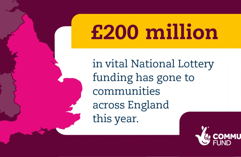 Henry Smith MP thanks National Lottery players for helping to support communities