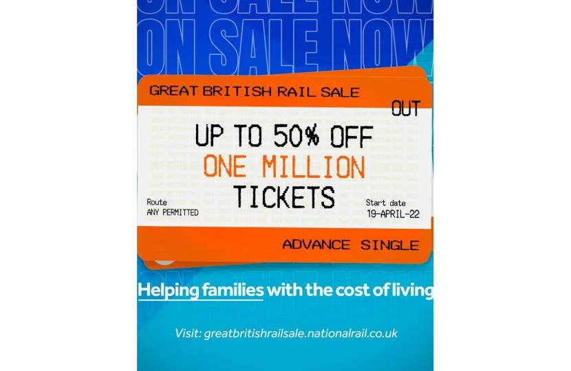 Henry Smith MP welcomes over one million half price train tickets to benefit rail passengers