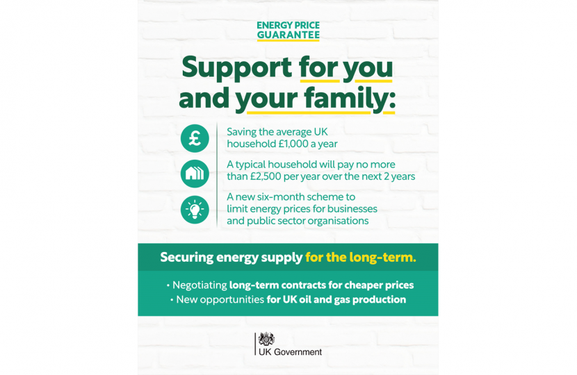 Support for households through the Energy Price Guarantee