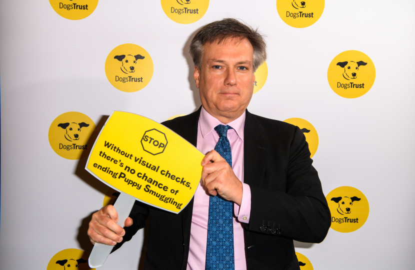 Henry Smith MP joins Dogs Trust in calling for an end to puppy smuggling