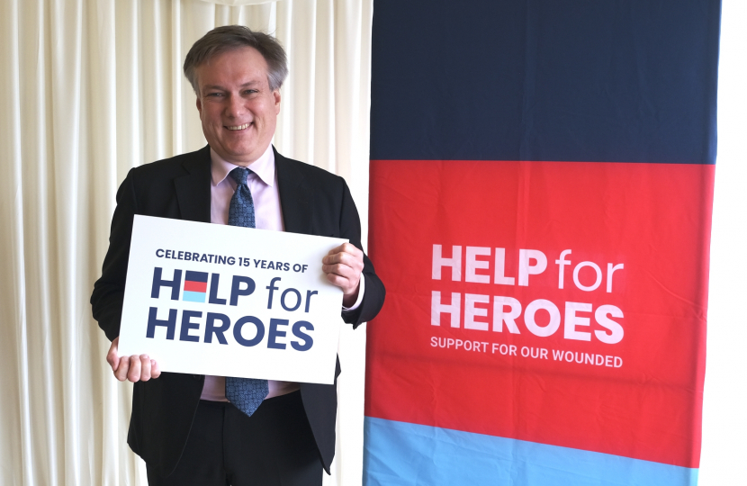 Henry Smith MP joins Help for Heroes to celebrate their 15th anniversary