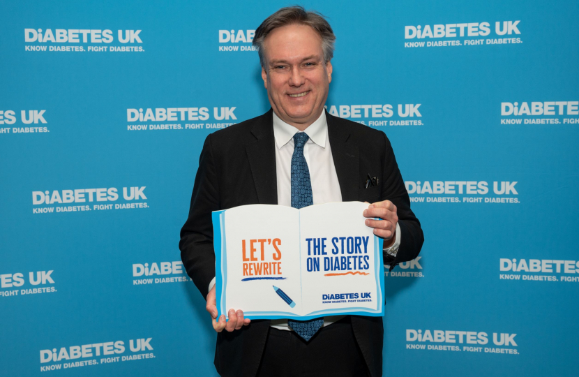 Henry Smith MP backing Diabetes UK campaign for better care