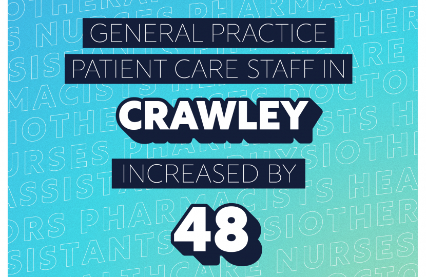 Henry Smith MP welcomes rise in general practice workforce in Crawley