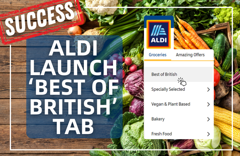 Campaign supported by Henry Smith MP to ‘Buy British’ welcomes action from Aldi