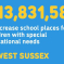 West Sussex to receive a £13.8 million special educational needs funding boost from Government