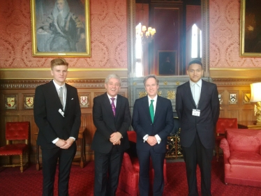 Henry Smith MP introduces Royalty Three to the Speaker of the House of Commons