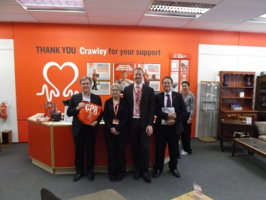 Crawley MP backs British Heart Foundation