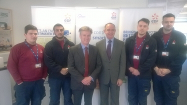Henry Smith MP and Energy Minister visit EDF Energy Crawley apprentices