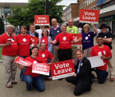 House of Commons Leader joins Henry Smith MP campaigning for Vote Leave