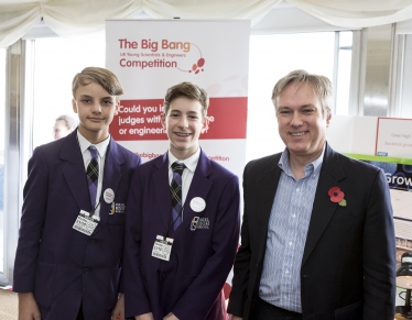 Henry Smith MP welcomes Crawley young Scientists and Engineers to the House of Commons
