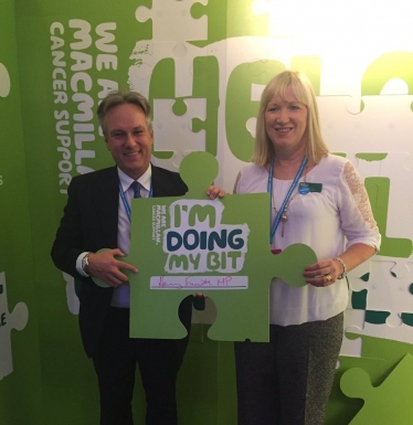 Crawley MP 'does his bit' for Macmillan Cancer Support