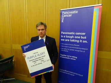 Henry Smith MP on Purple Alert to change the future for people affected by pancreatic cancer