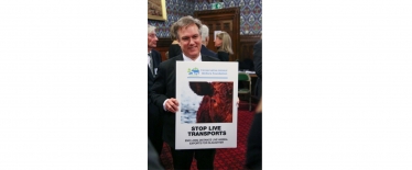Henry Smith MP at a Conservative Animal Welfare Foundation event which called for an end to live animal exports, January 2018