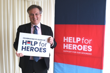 Henry Smith MP joins Help for Heroes to celebrate their 15th anniversary
