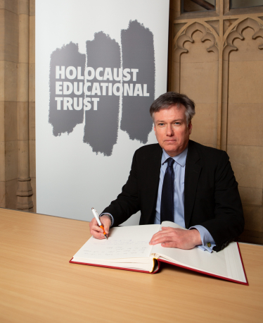 Henry Smith MP signs Holocaust Educational Trust Book of Commitment marking 78 years since the liberation of the concentration camps