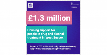 Henry Smith MP welcomes £1.3 million to improve housing support for drug and alcohol recovery in West Sussex