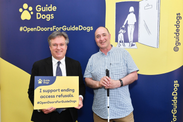 Henry Smith MP supports Open Doors for all guide dog owners